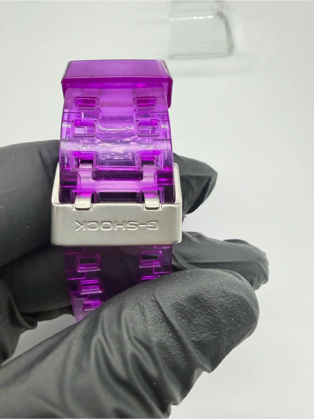 Casio Transparent (Skeleton/Jelly) Purple Custom Built Digital Sport Watch